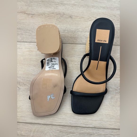 Dolce Vita Black Women's Sandals - Picture 3 of 6